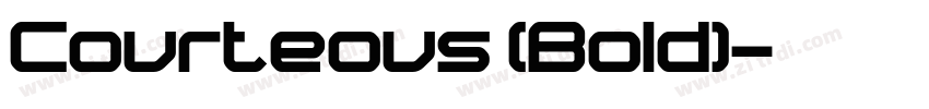 Courteous (Bold)字体转换